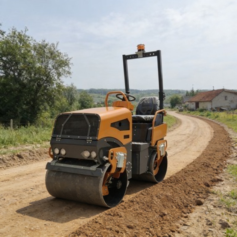 Heavy Equipment For Construction - Compactador de Solo e Asfalto Vibratório