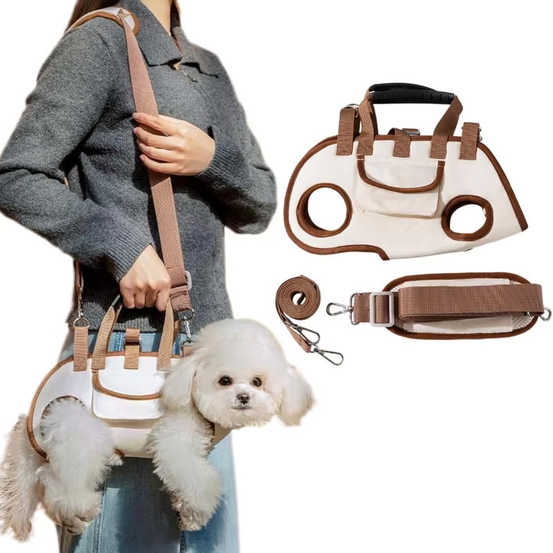 Heavy Equipment Cat - Mochila Canguru Ergonômica para Cães Pequenos