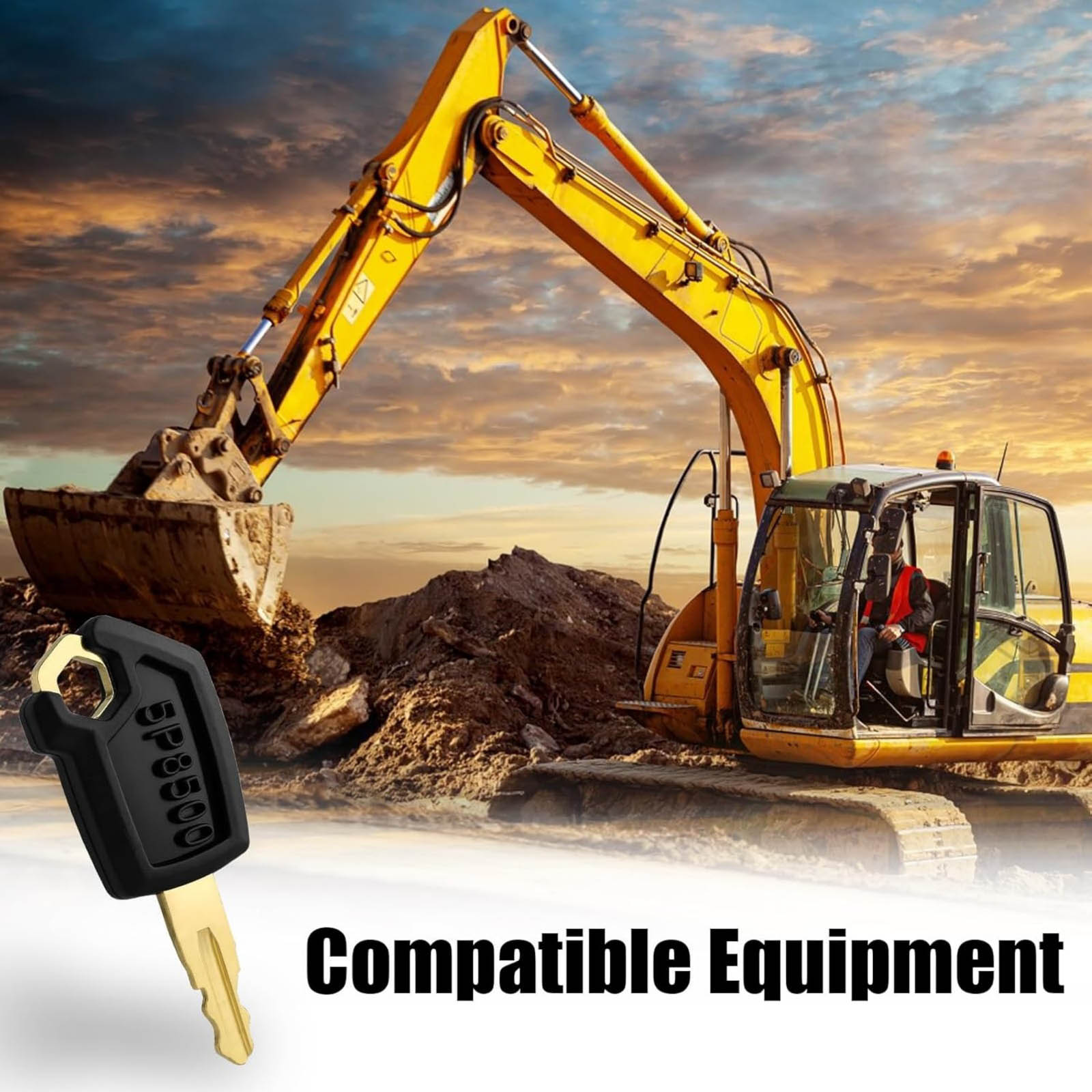 Heavy Equipment Cat - 10 Peças Chave de Ignição 5P8500