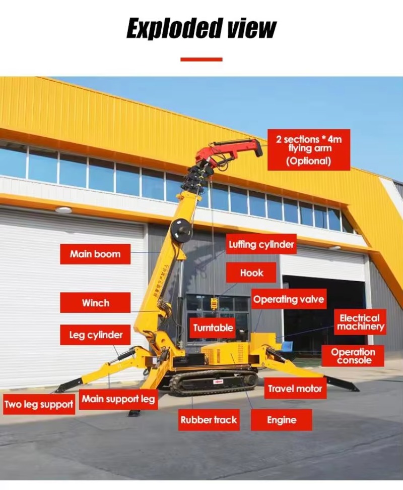Guindaste Aranha Hidráulico 8T - Heavy Equipment For Construction avaliação e preço